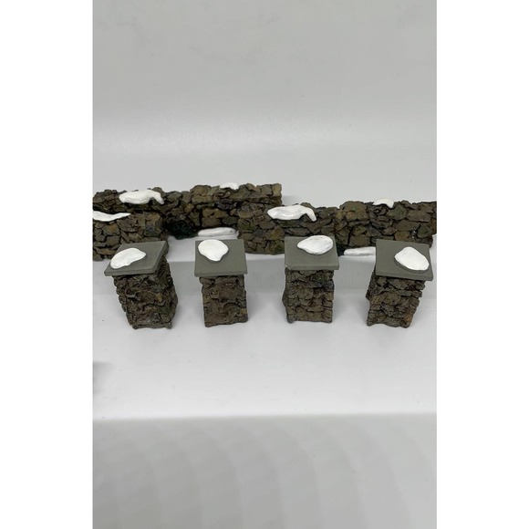 Lemax Village Collection colonial stone wall set of 10 #93304A 1999 NO BOX - Picture 3 of 5